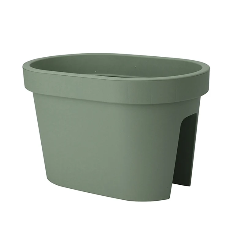 Vaso fioriera da balcone rettangolare per ringhiera da esterno per fiori e piante 40 cm / Salvia