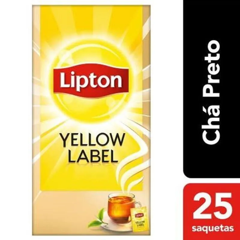Chá Preto Yellow Label Lipton C/25 Saches