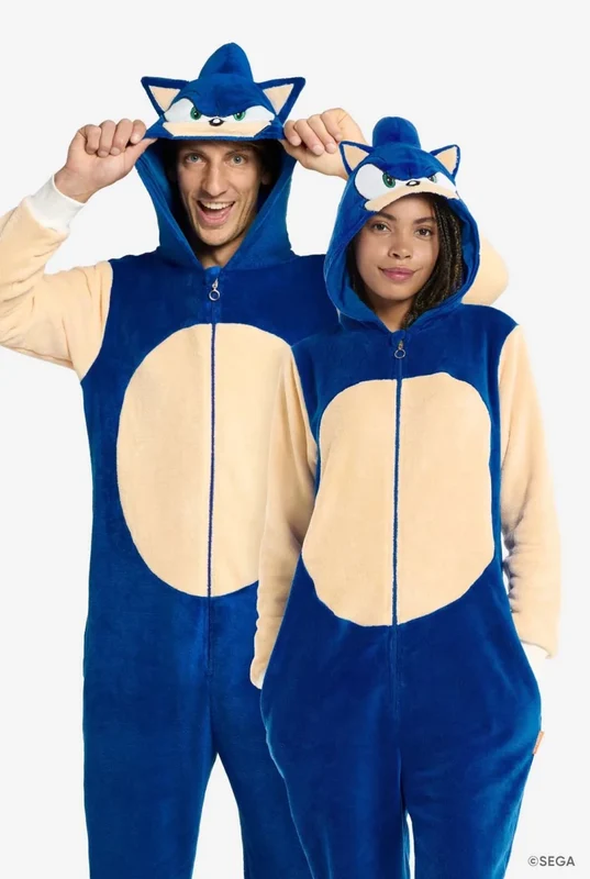 Sonic the Hedgehog Strampler, Unisex, Blau XL