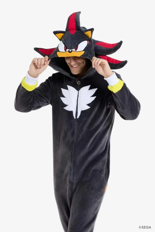 Sonic the Hedgehog Shadow Onesie, Unisex, Schwarz XL