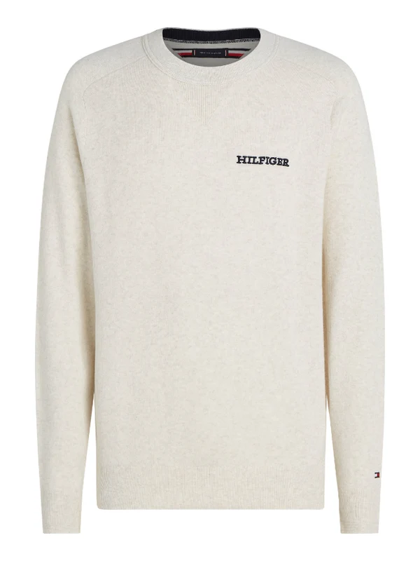 Tommy Hilfiger - Speckled Mouline Sweater Greyish / L