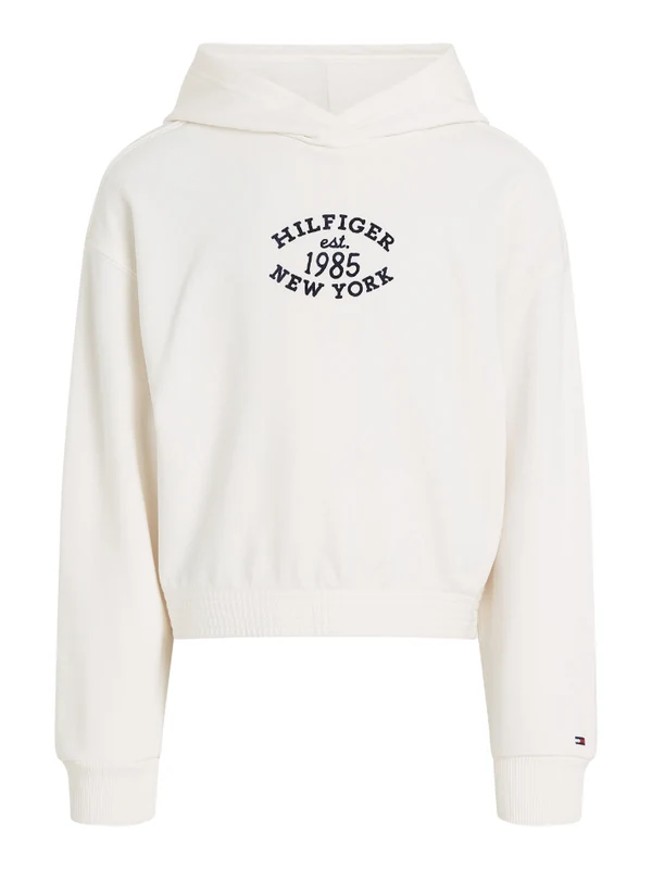 Tommy Hilfiger - Girls - Monotype Sweatshirt Relaxed Fit Off White / 10