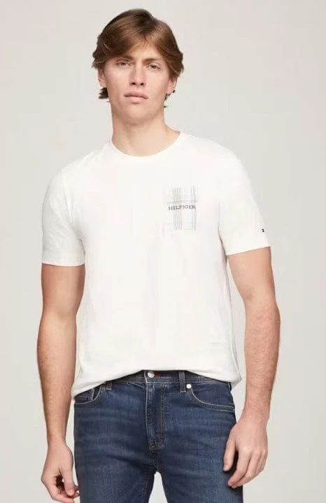Tommy Hilfiger Mens Monotype Woven Label Tee Ancient White / L