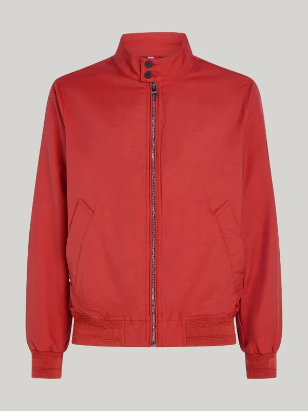 Tommy Hilfiger - Men's Warm Padded Harrington Jacket Dark Red / XXL