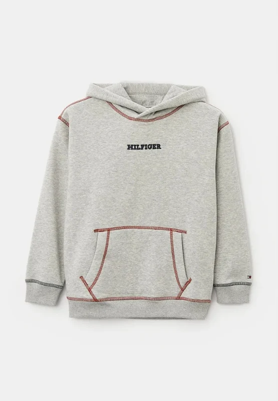 Tommy Hilfiger - Monotype Embr Fleece Hoodie Grey / 12