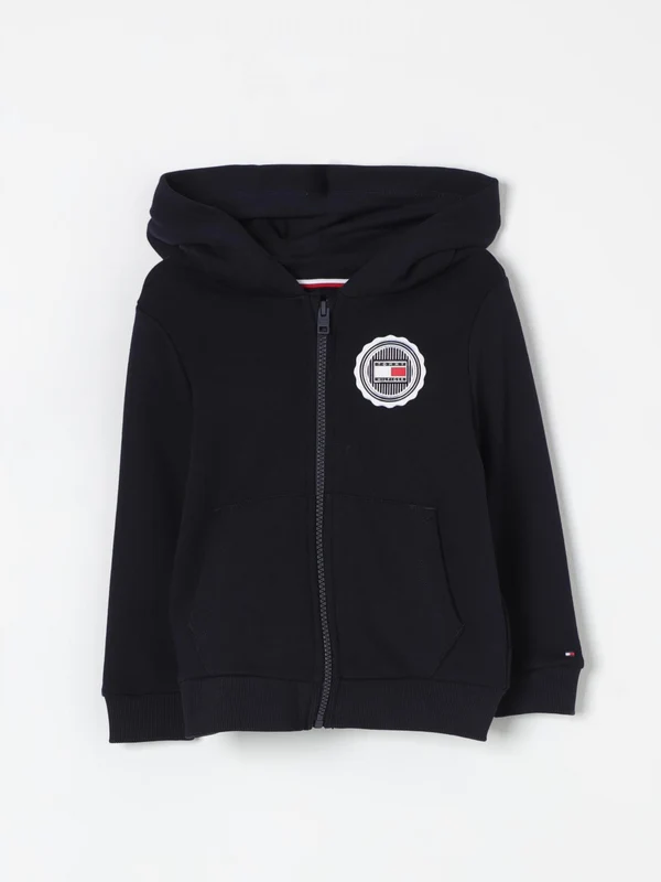 Tommy Hilfiger - Boys - Stamp Towelling Regular Zipup Hoodie Desert Sky / 12