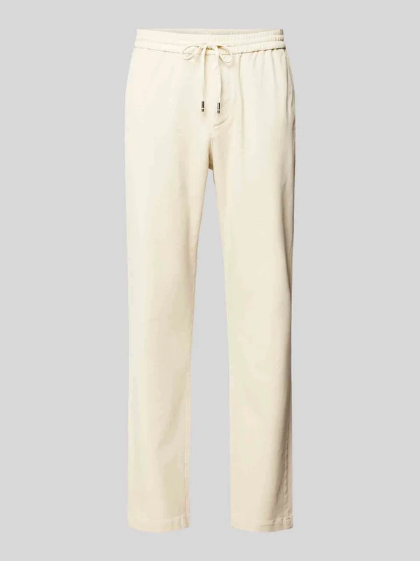 Tommy Hilfiger - Drawstring Waist Garment Dyed Tapered Chinos Beige / 36