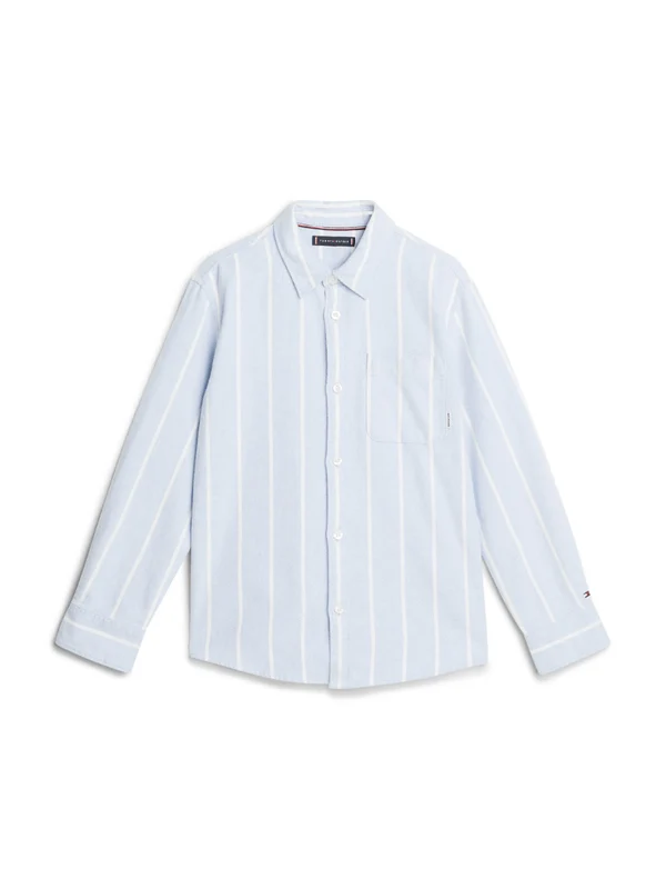 Tommy Hilfiger - Boys - Monotype Stripes Shirt Light Blue / 12