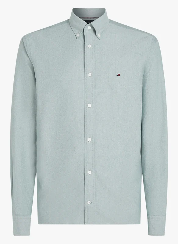Tommy Hilfiger - Men's Heritage Regular Fit Oxford Shirt Dark Green / XL
