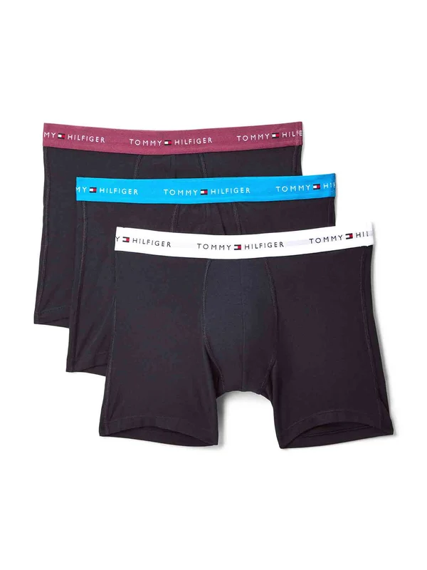 Tommy Hilfiger - Men's Three Pack Boxer Briefs Triple Black / MD