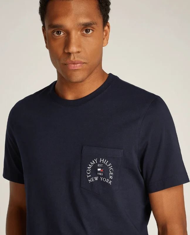 Tommy Hilfiger Mens Tommy Hilfiger Arch Pocket Tee Shirts Desert Sky / M