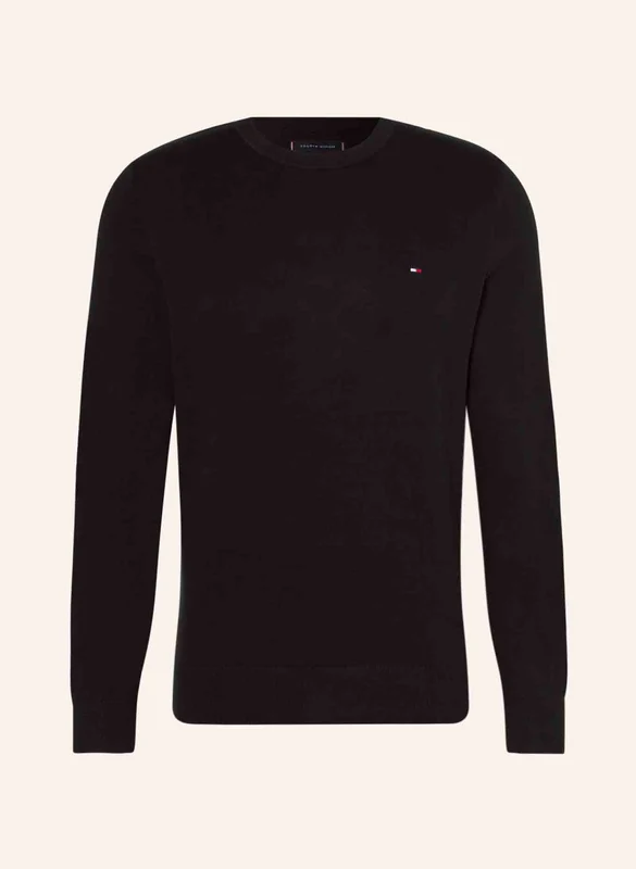 Tommy Hilfiger - Men's Structure Crew Neck Jumper Black 1 / M