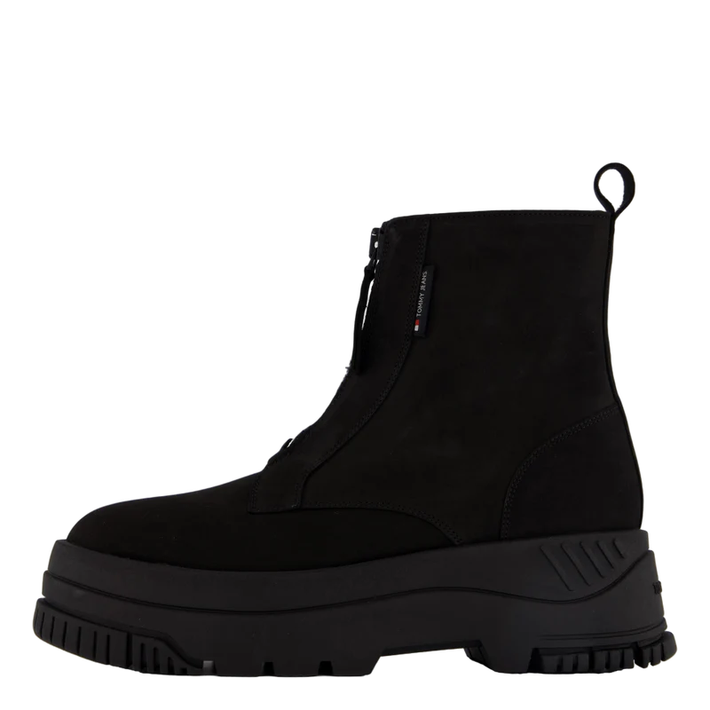 Tjw Zip Up Flatform Nubuck Bo Black EU 40