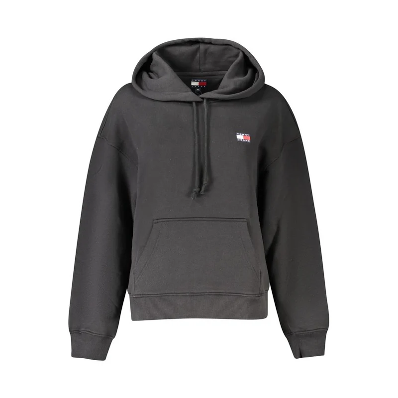 Tommy Hilfiger Black Cotton Women Sweatshirt XS