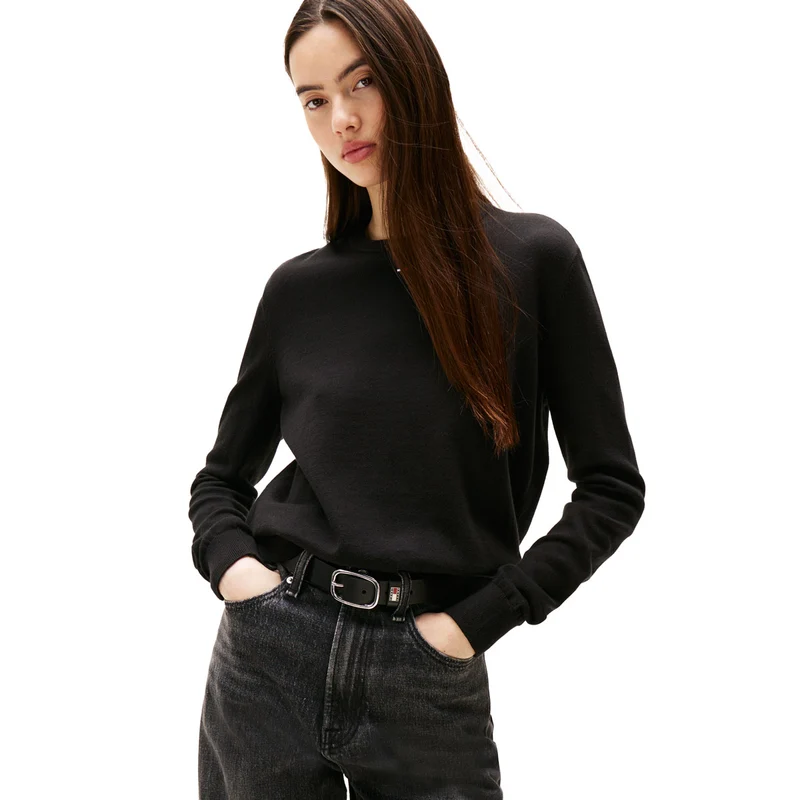 Maglione Donna Tommy Jeans Essential Nero M
