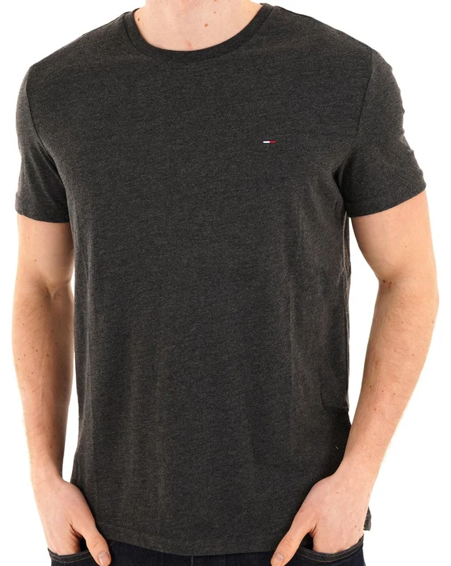 Tommy Jeans Jaspe T Shirt Black Heather M