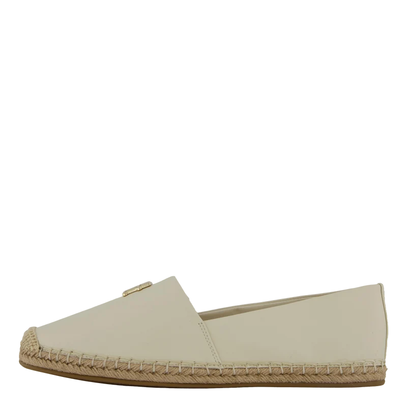 Th Logo Leather Espadrille Beige EU 42