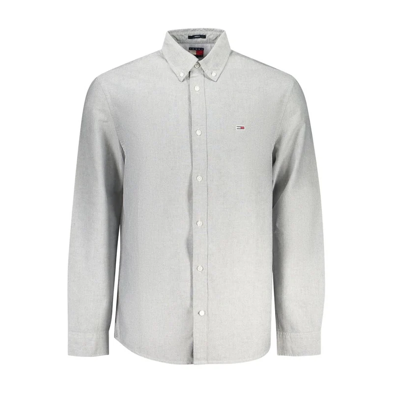 Tommy Hilfiger Grigio Cotton Men Shirt S