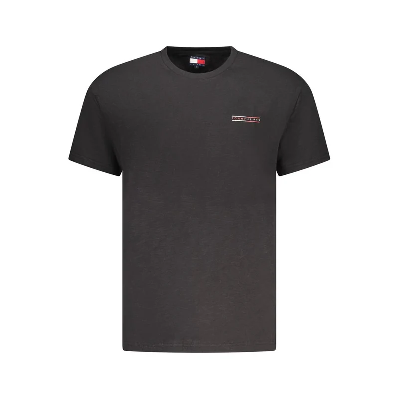 Tommy Hilfiger Black Cotton Men's T-Shirt S