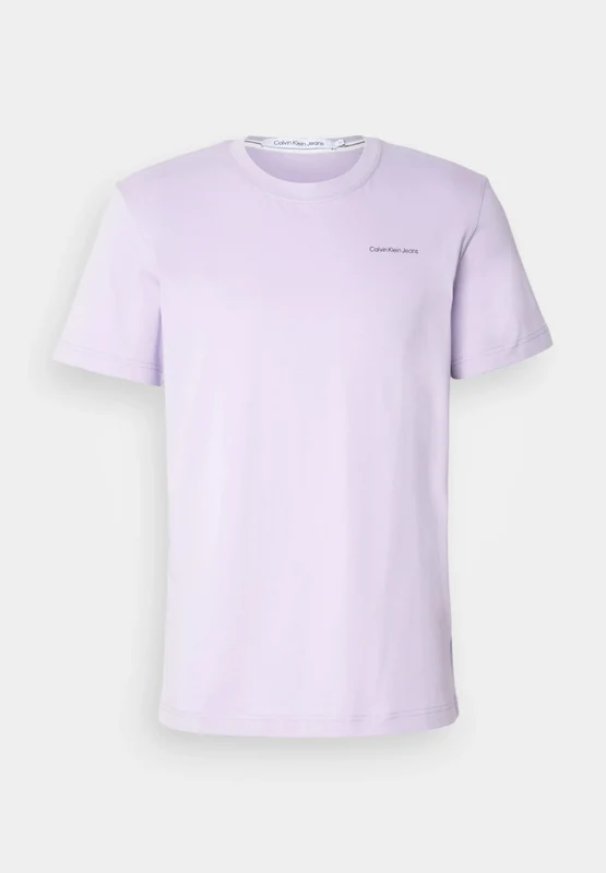 Calvin Klein Jeans - Men's Print Crew Neck T-Shirt Light Purple / M