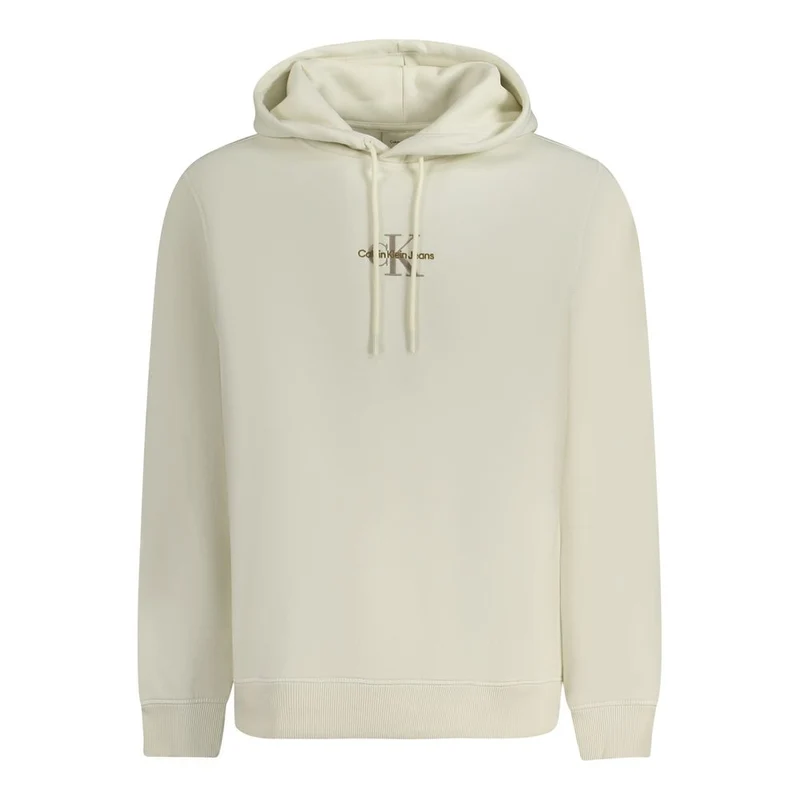 Calvin Klein White Cotton Men's Hoodie XL