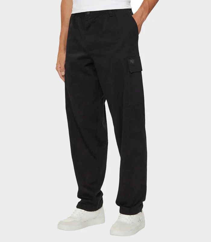 Calvin Klein Jeans - Men's Cotton Twill Cargo Pants Black / 31