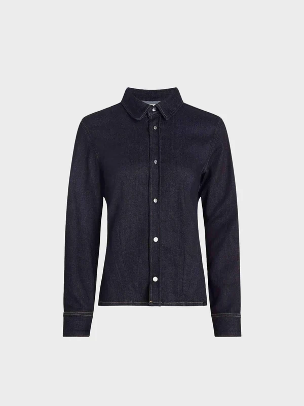 Calvin Klein Jeans - Long Sleeve Lean Denim Shirt Blue / M