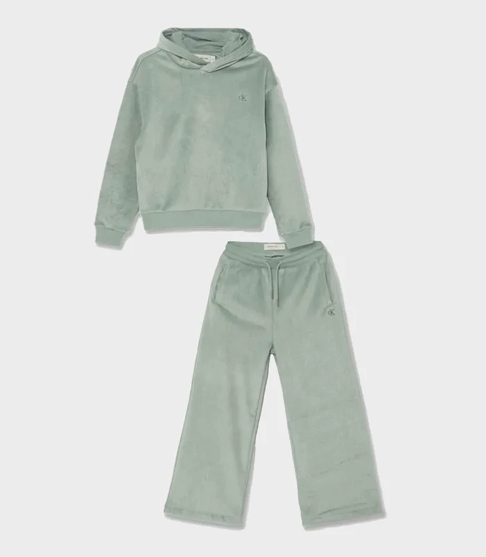 Calvin Klein Jeans - Girls - Velvet Ottman Fleece Et Green / 4