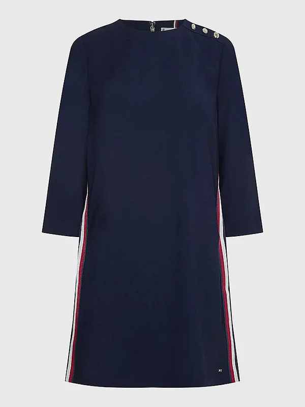 Tommy Hilfiger - Women's Angela Shift Sleeves Knee Dress Desert Sky / 40