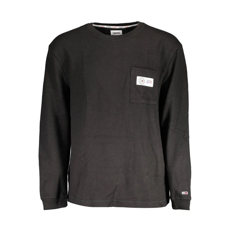 Tommy Hilfiger Black Cotton Men Sweater S