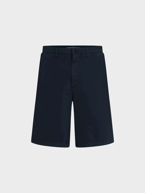 Tommy Hilfiger - Men's Garment-Dyed Gabardine Wide Leg Bermuda Shorts Desert Sky / 32