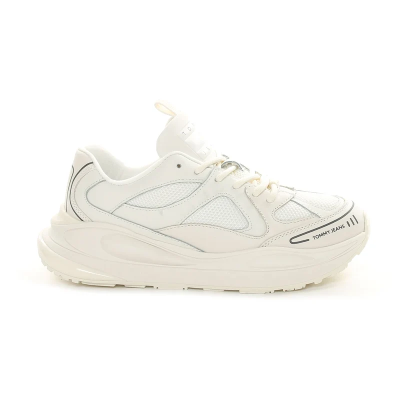 Sneakers Donna Tommy Jeans Tjw Fur Fashion Runner Lc Bianco 38