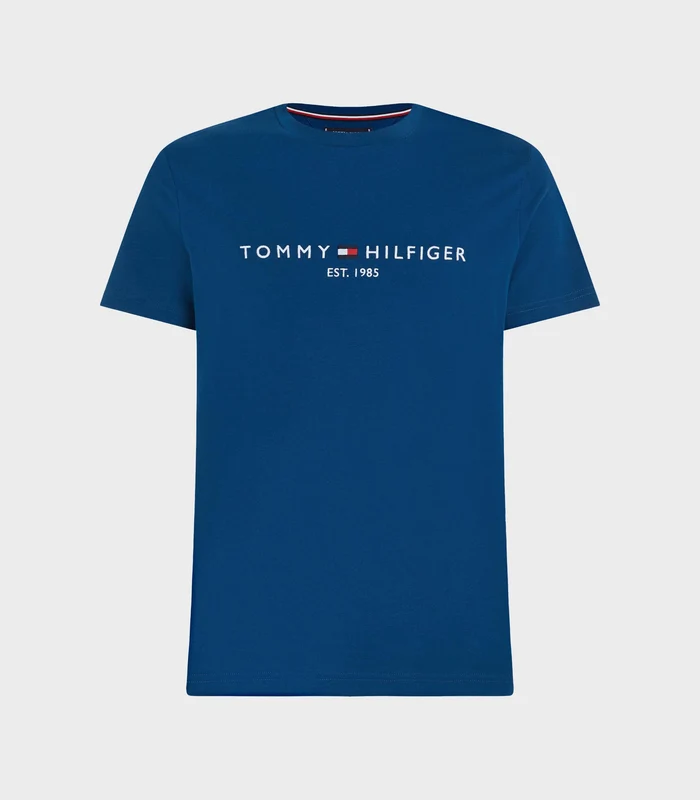 Tommy Hilfiger - Men's Organic Cotton Chest Logo T-Shirt Denim / XS