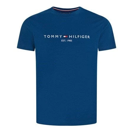 Tommy Hilfiger Mens Logo Tee Deep Indigo / M