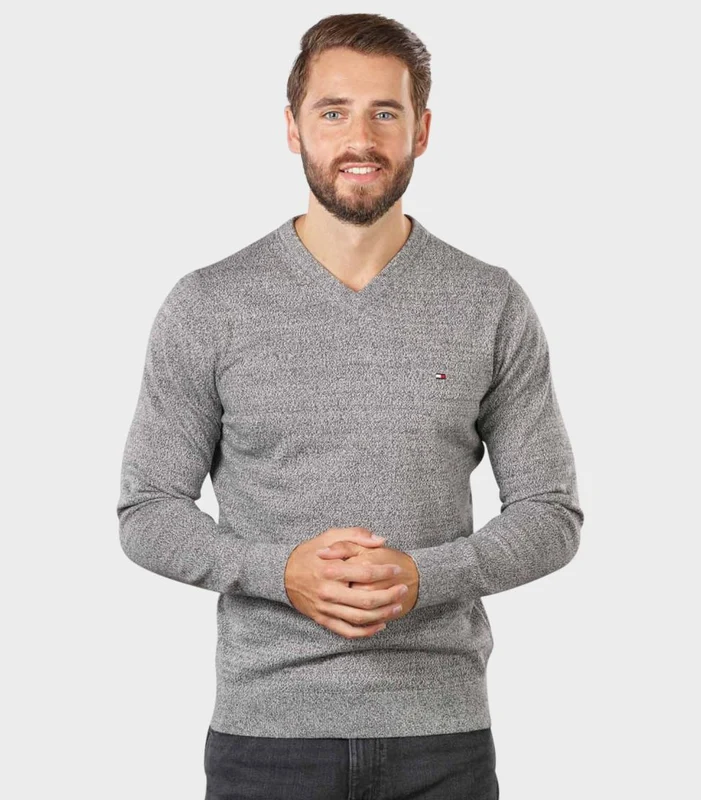 Tommy Hilfiger - Men's Regular Fit V-Neck Sweater Multi Color / XXL