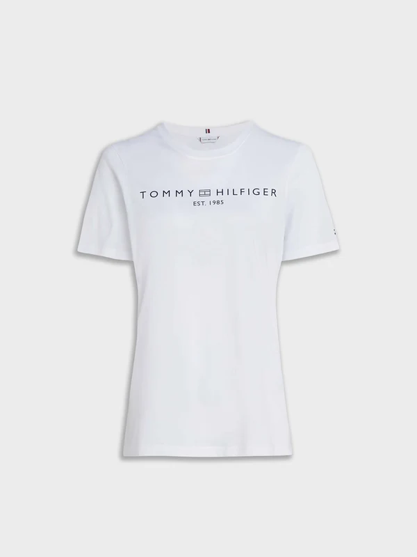 Tommy Hilfiger - Women's Logo Crew Neck T-Shirt White 1 / XS