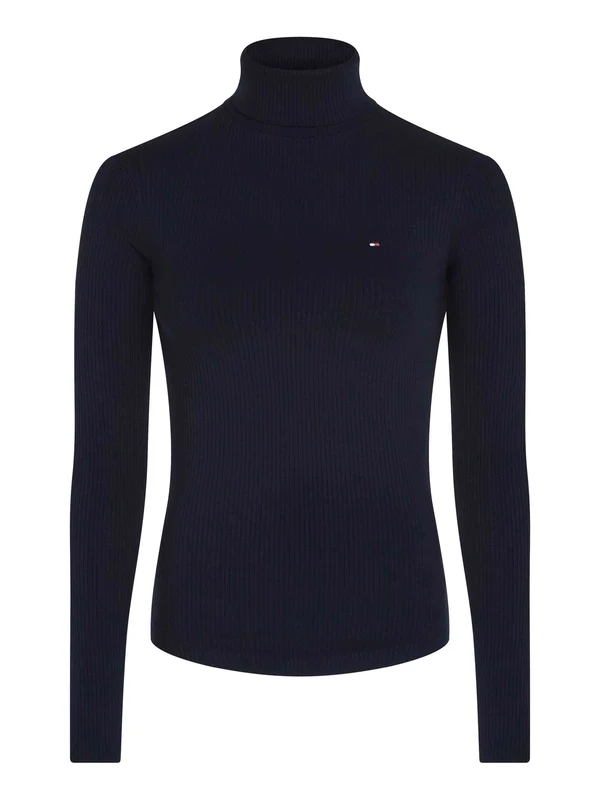 Tommy Hilfiger - Women's Slim Fit Roll Neck Top Desert Sky / M