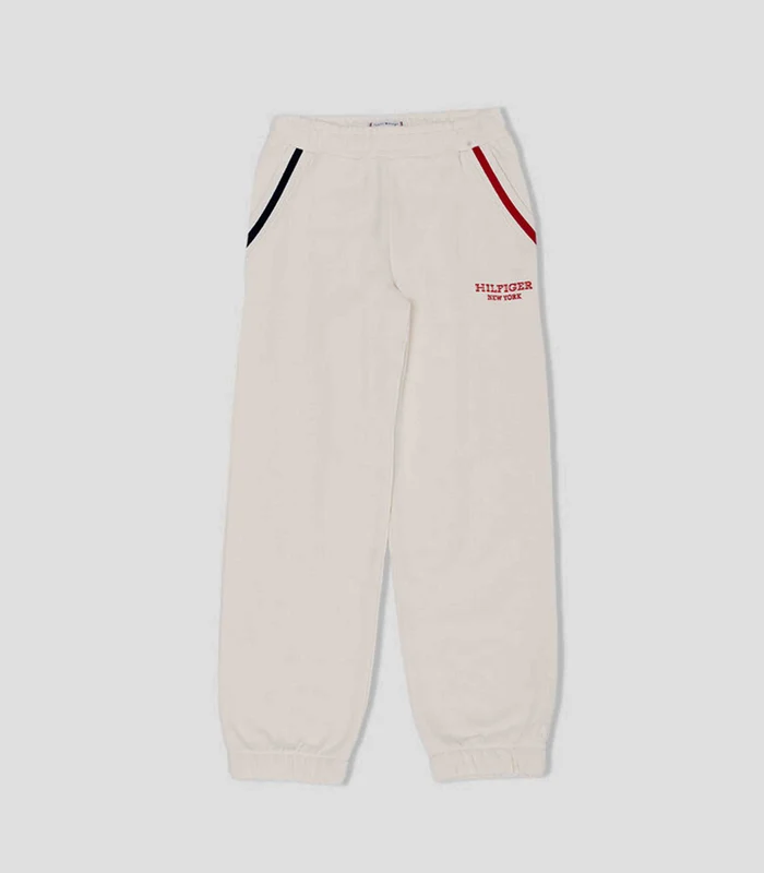 Tommy Hilfiger - Girls' Monotype Logo Sweatpant Light Beige / 10