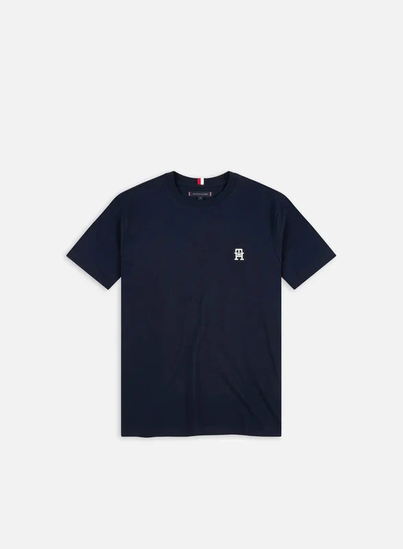 Tommy Hilfiger - Men's Monogram Embroidery Crew Neck T-Shirt Desert Sky / XL