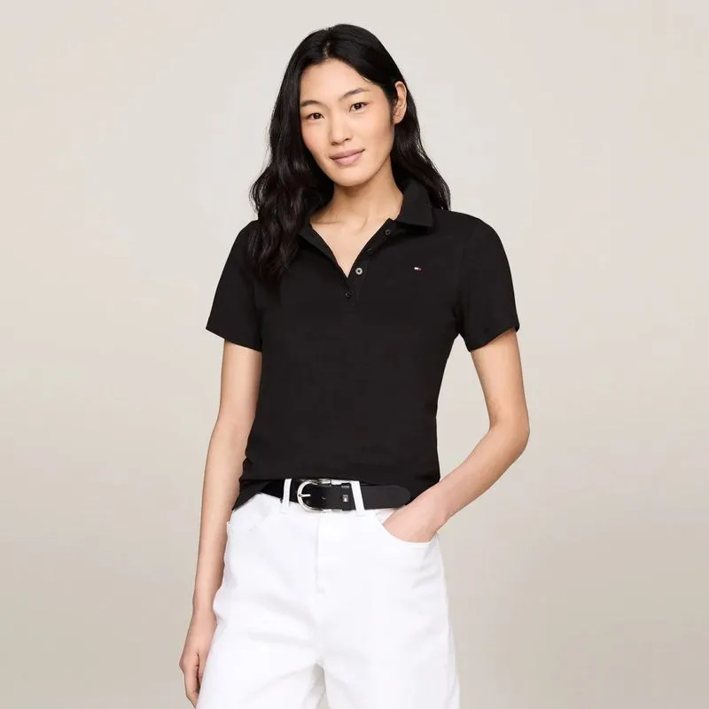 Camisa Polo Tommy Hilfiger Feminina GG / Preto