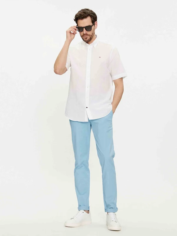 Tommy Hilfiger - Men's 1985 Collection Bleecker Slim Fit Chinos Light Blue / 33