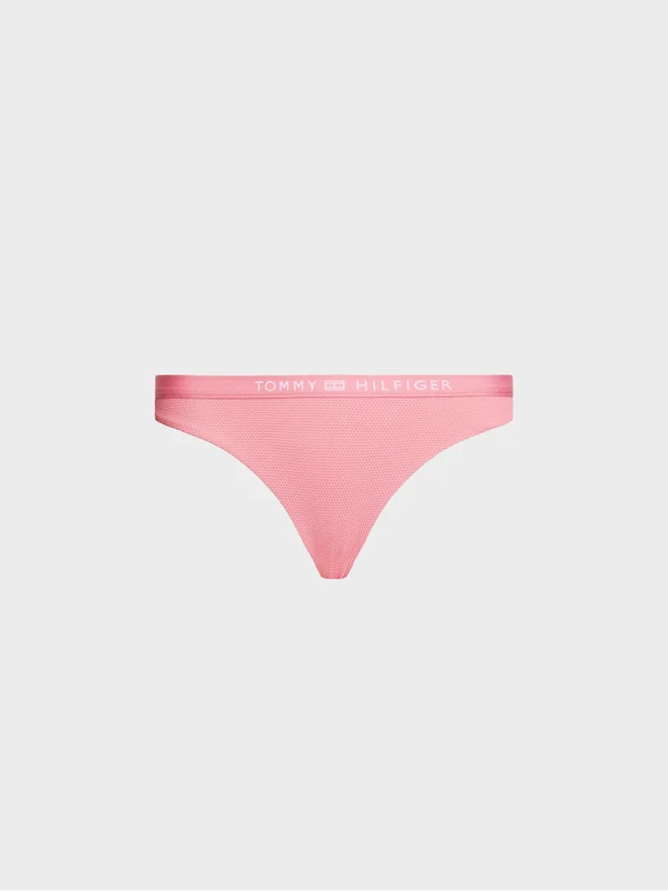 Tommy Hilfiger - Women's Tonal Logo Hipster Bikini Bottoms Pink / XS
