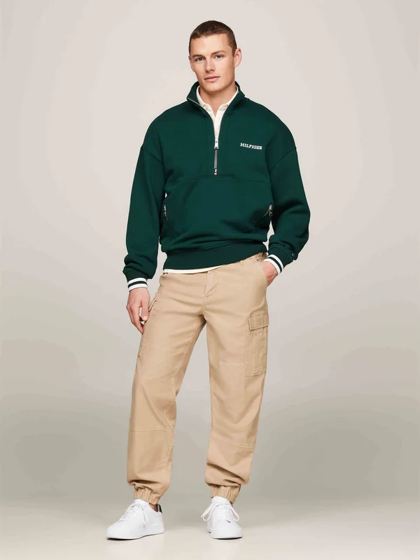 Tommy Hilfiger - Men's Relaxed Utility Trousers Light Khaki / 34