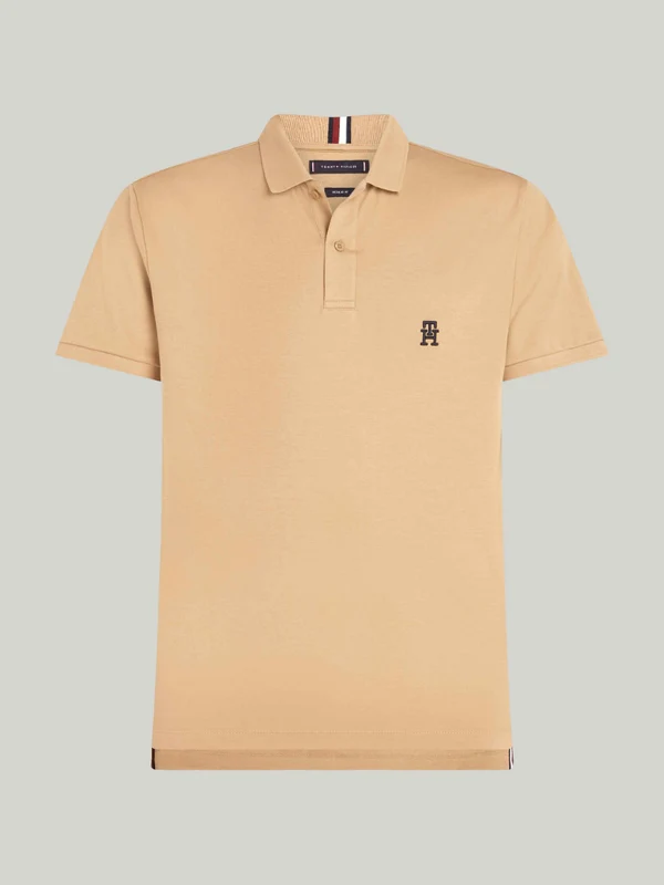 Tommy Hilfiger - Monogram Embroidery Interlock Regular Polo Classic Khaki / XXL