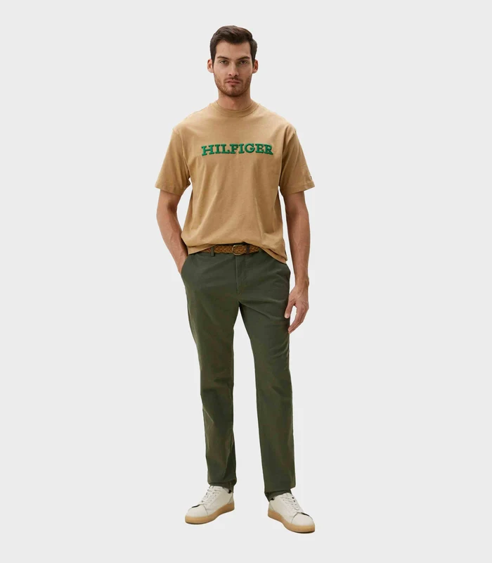 Tommy Hilfiger - Men's Monotype Embro Archive Fit T-Shirt Classic Khaki / M