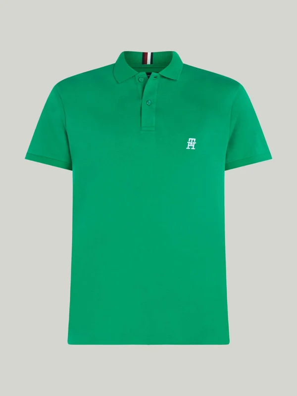 Tommy Hilfiger - Monogram Embroidery Interlock Regular Polo Olympic Green / S