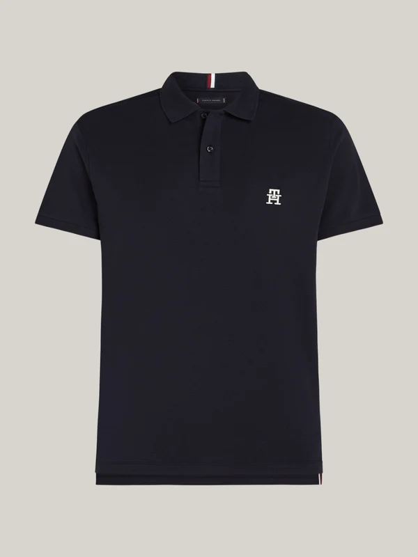 Tommy Hilfiger - Monogram Embroidery Interlock Regular Polo Desert Sky / S