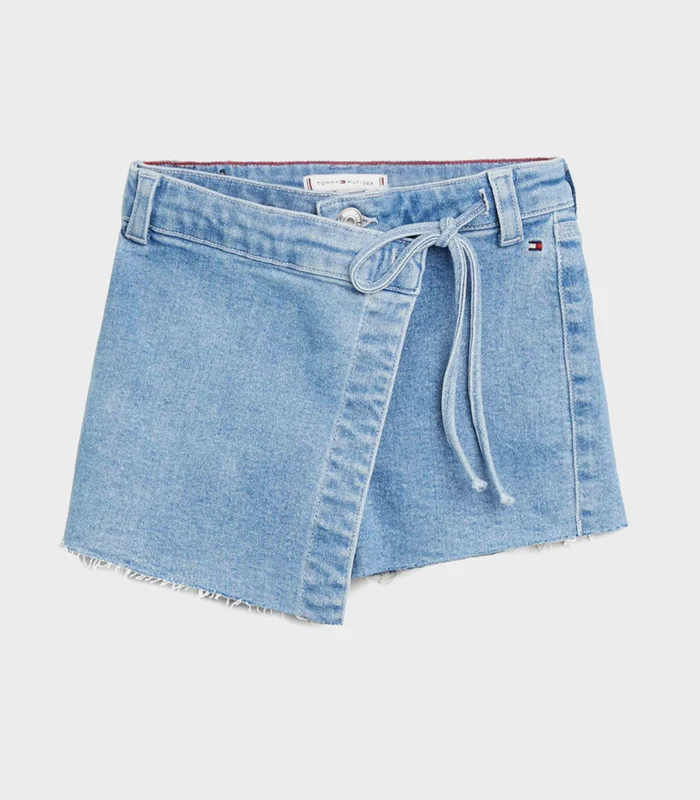 Tommy Hilfiger - Girls Light Wash Denim Skirt Denim / 4