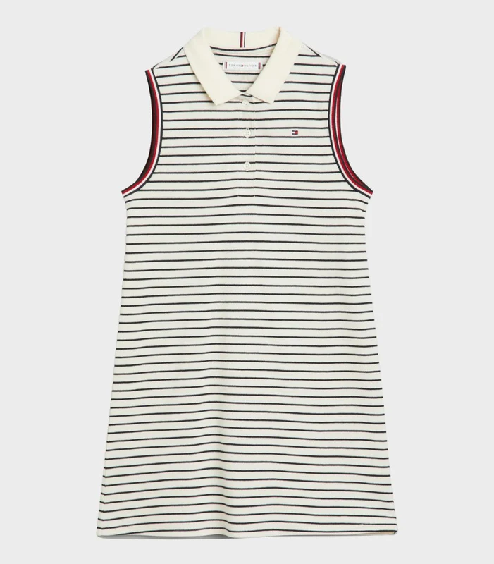 Tommy Hilfiger - Girls - Classic Polo Dress Beige / 14
