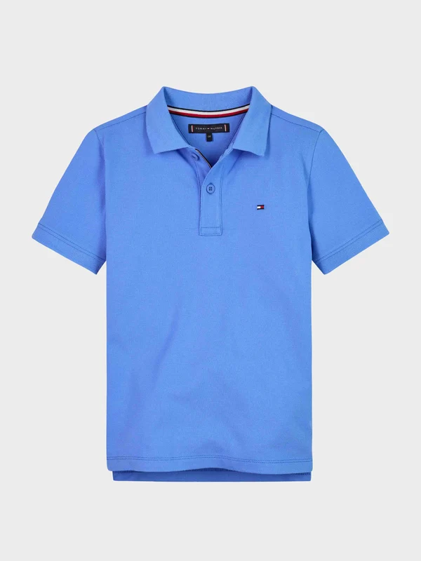 Tommy Hilfiger - Boys' Essential Flag Embroidery Regular Fit Polo Blue / 8